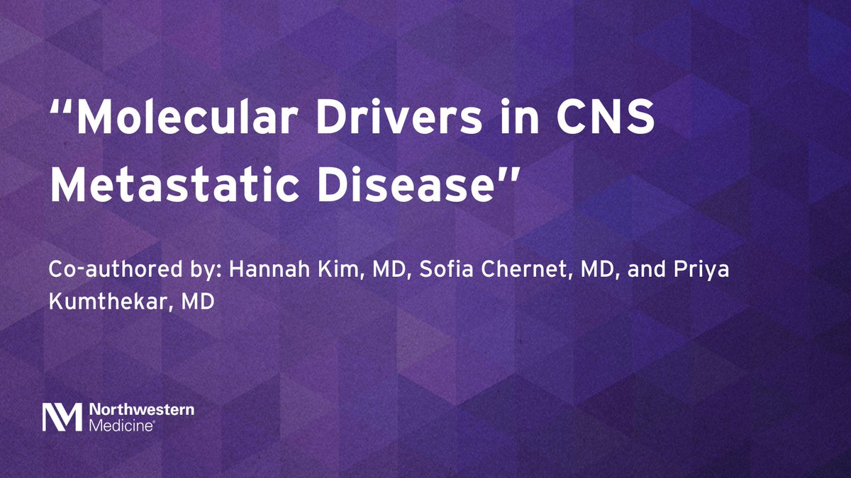 NMNeurology's tweet image. A study published in the Advances in Cancer Research journal highlights how, despite the incidence and prevalence of central nervous system metastases, some treatments have helped achieve intracranial control. Read more about this study co-authored by Hannah Kim, MD, Sofia…