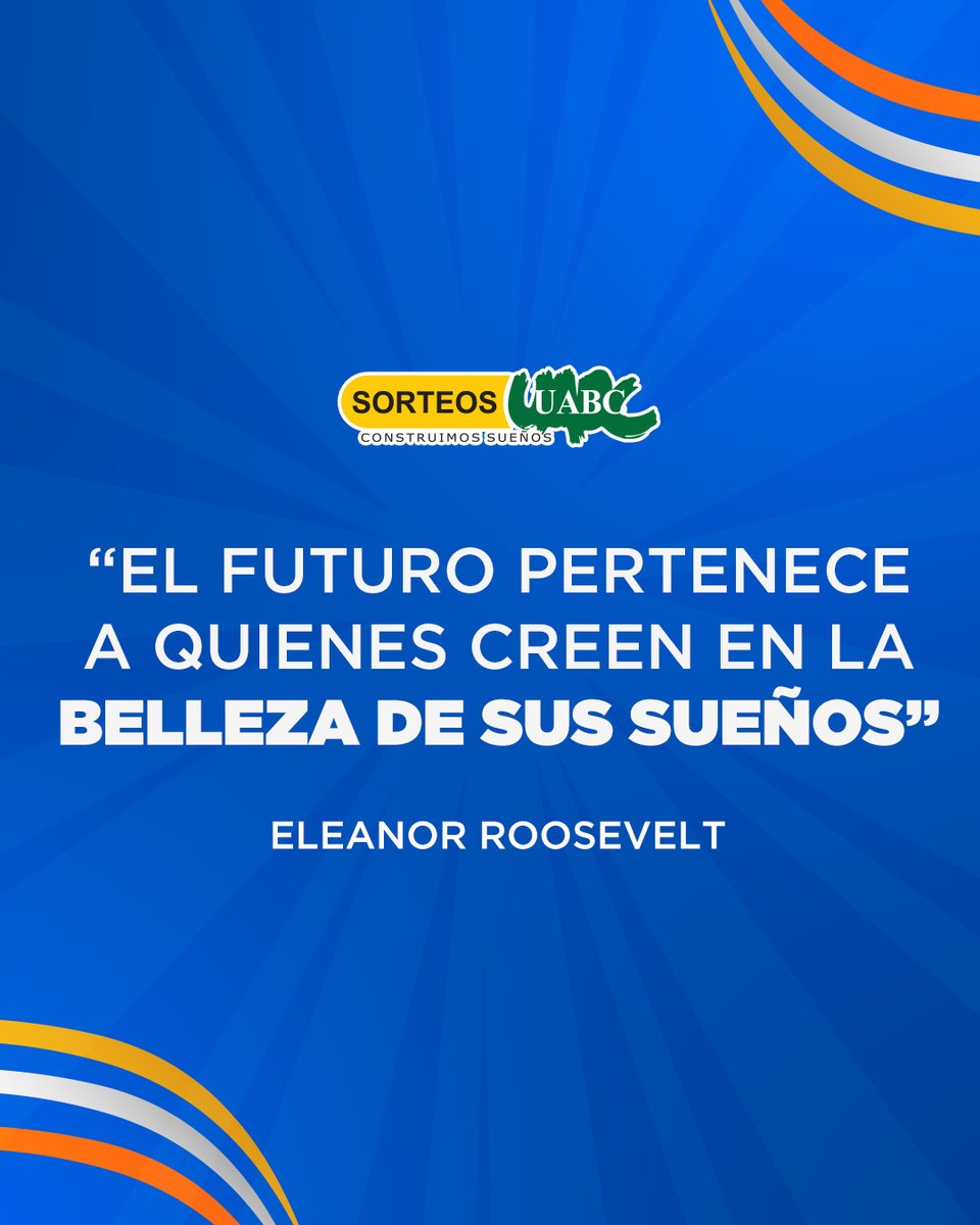 El futuro pertenece a quienes creen en la belleza de sus sueños" es de Eleanor Roosevelt.

Esta frase enfatiza la importancia de la fe en los sueños propios para alcanzar metas y construir un futuro deseado.