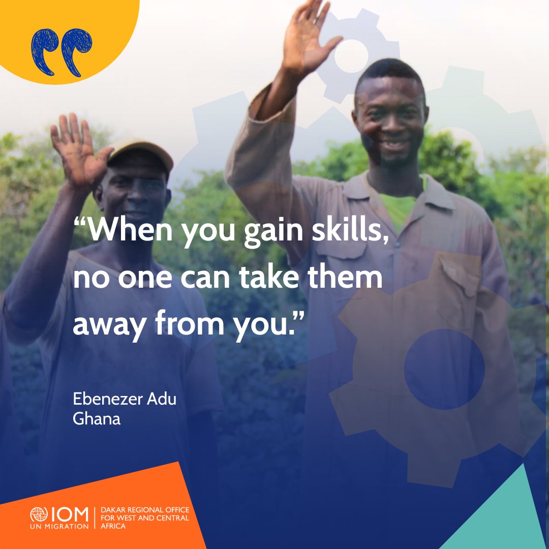 IOMROWCA's tweet image. When everything seems lost, skills become a solid refuge.

Through training, Ebenezer is rebuilding his life, passing on his knowledge to the next generation, and showing that the power to rise again lies within us.

🔗 t.ly/-Vf2i