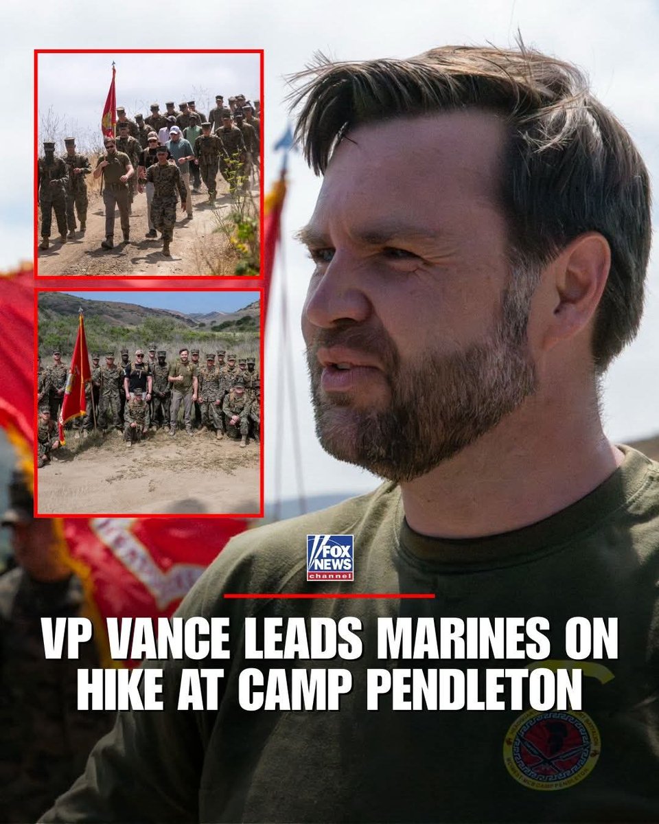 💋🇺🇸 Tallulah (@mtnmama406) on Twitter photo “Once a Marine, always a Marine."
Vice President JD Vance led U.S. Marines for a weekend hike at Camp Pendleton, continuing to honor his service with those still in uniform. #USMC <a href="/VP/">Vice President JD Vance</a> 🇺🇸❤️💯 “Once a Marine, always a Marine."
Vice President JD Vance led U.S. Marines for a weekend hike at Camp Pendleton, continuing to honor his service with those still in uniform. #USMC <a href="/VP/">Vice President JD Vance</a> 🇺🇸❤️💯