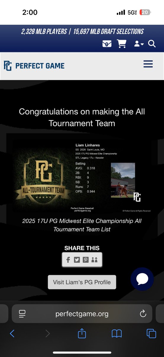 2nd highest scoring player in my area heading into bracket in Hoover, all tournament team in Iowa, hit .333 in Atlanta.