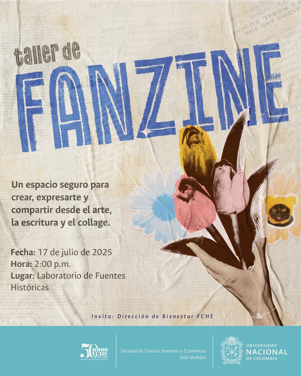 😍¡Participa en el Taller de Fanzine!

Un espacio seguro y creativo para personas LGBTIQ+ y aliades que quieran expresar sus experiencias, reflexiones y sentires a través del collage, la escritura y el dibujo.

Crearemos fanzines autogestionados como forma de memoria, orgullo y