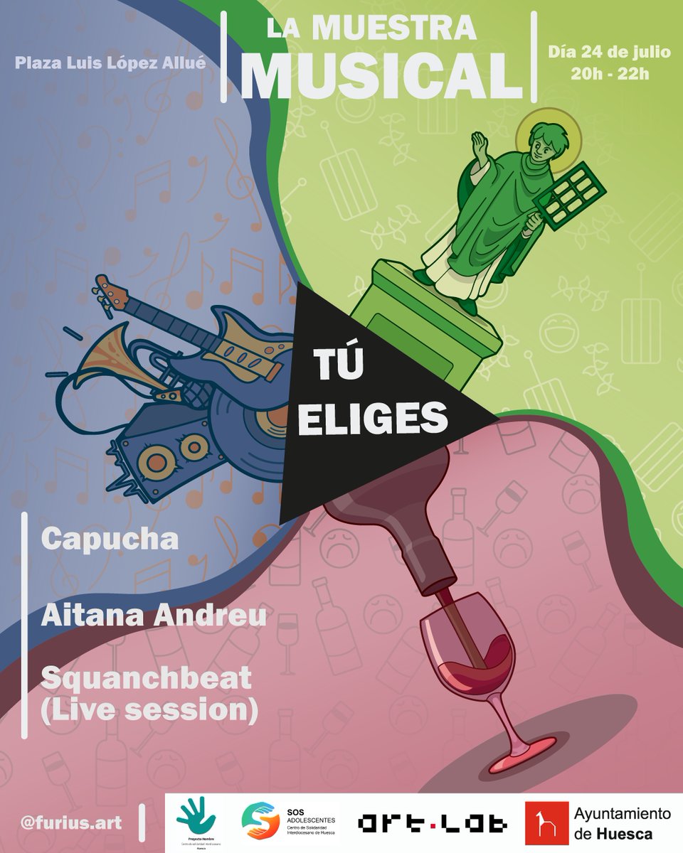 🎤  En colaboración con Fundación Proyecto Hombre, montamos un concierto con artistas de la casa para cerrar el mes por todo lo alto.
📅 24 de julio
🕗 De 20h a 22h
📍 Plaza del Mercado

💥 Música, talento ArtLab y un motivo de peso: compartir lo que nos mueve.
¡Nos vemos allí!