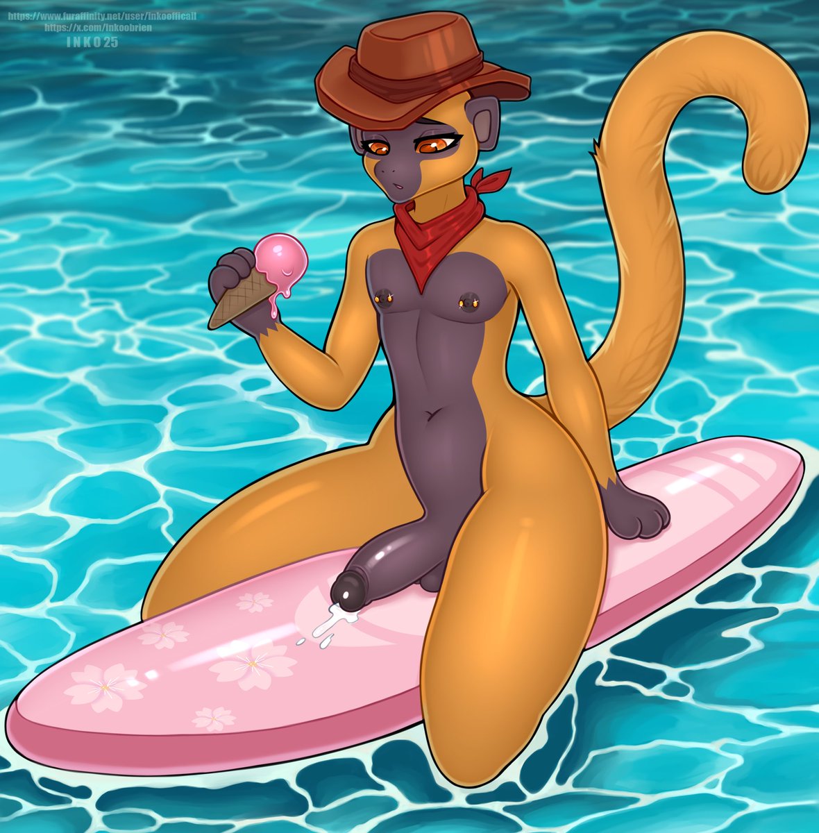 The monkey is resting