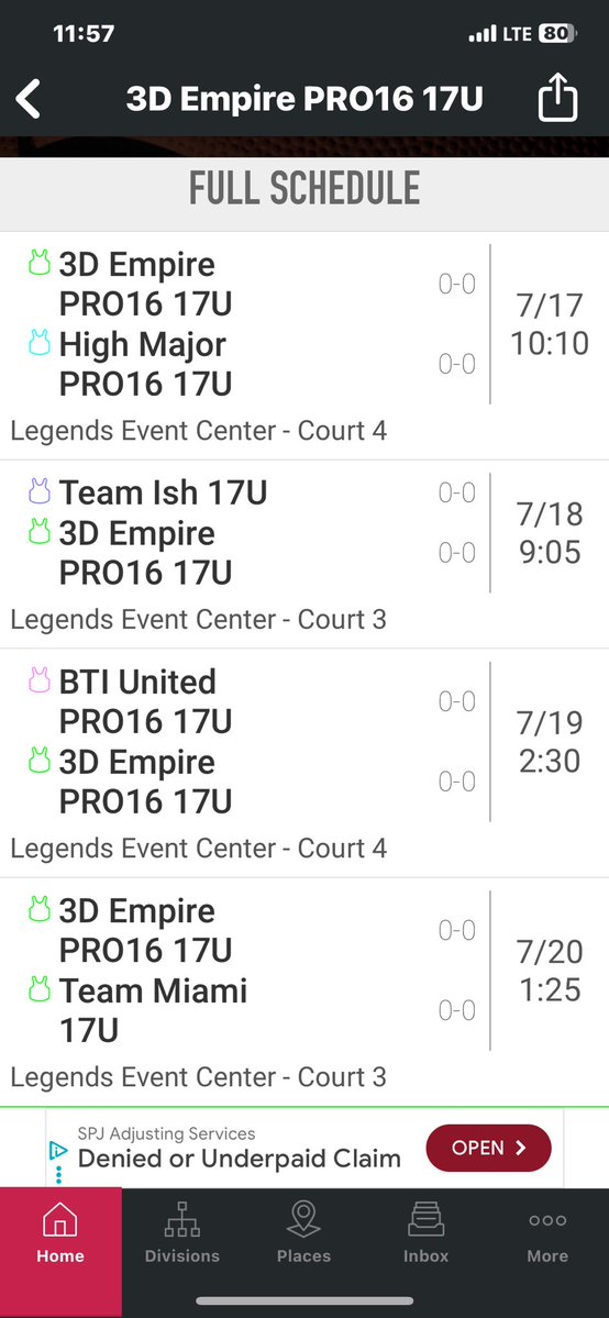 Schedule for this weekend in Bryan, Texas! <a href="/3dhoopsacademy/">3d EMPIRE</a> <a href="/PRO16League/">PRO16/NXTPRO League</a>