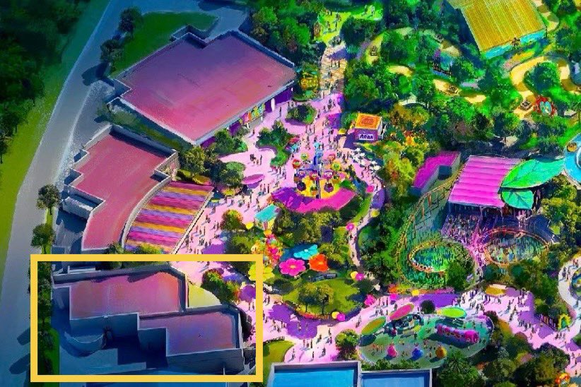 Aahs_n_Oohs's tweet image. With scalloped trim and pastel hues, a show building in the Trolls land of Universal Kids Resort is receiving theming and paint.
1 📷 @diservations
2 📷 @ThemeParkHD
Recent (3) & Previous (4) Concept Art from Universal Destinations & Experiences