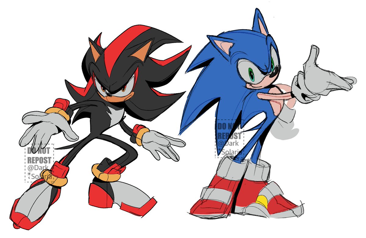 DarkSolaria's tweet image. I have an AU where Sonic and Shadow are the Gods of the Sun and Moon, maybe it's an excuse to draw them with jewels☀️🌙✨. I also drew other sketches of them.