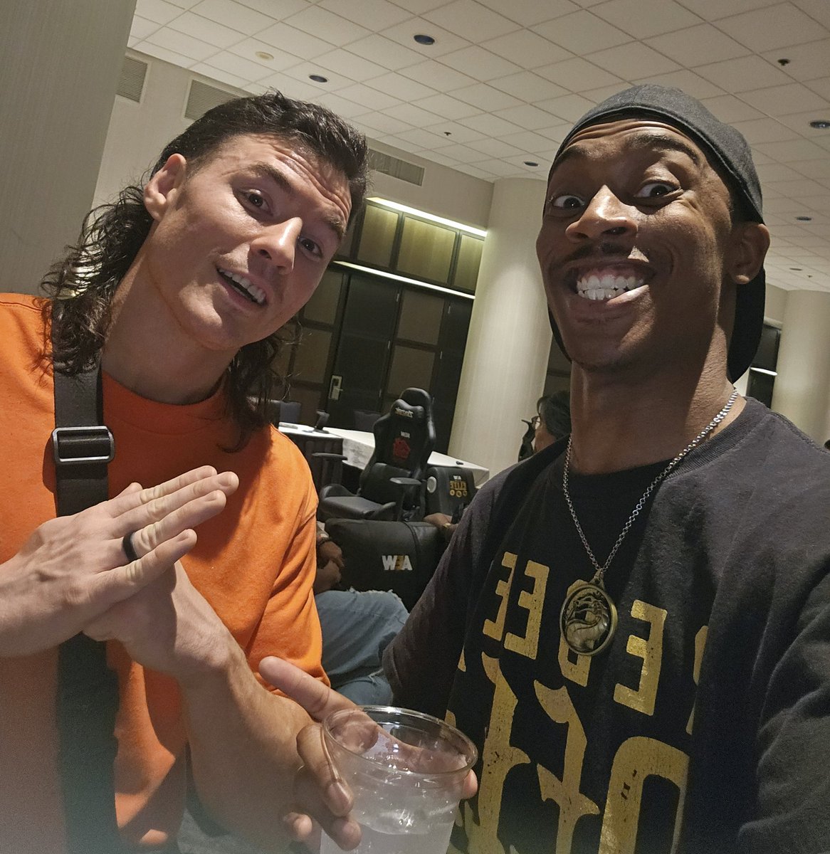 mikejones_mad's tweet image. It's awesome seeing @SpeedballBailey & @Jet2Flyy this past #AEWAllInTexas weekend. Seeing how far their separate journies come and being a tag team together is a wonderful thing. Definitely gonna prosper to the top! Also happy b-day Speedball!