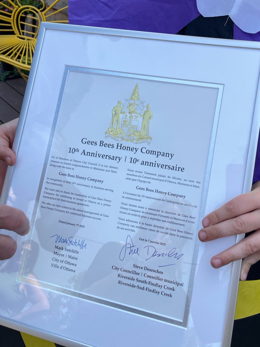 🎉🍦 What a sweet day at Gees Bees! 🍦🎉

We were thrilled to officially cut the ribbon on our brand new Honey Gables Ice Cream stand! Thank you to everyone who joined us to celebrate this milestone — and a special thank you to City of Ottawa Councillor <a href="/SteveDesroches/">Steve Desroches</a>  and