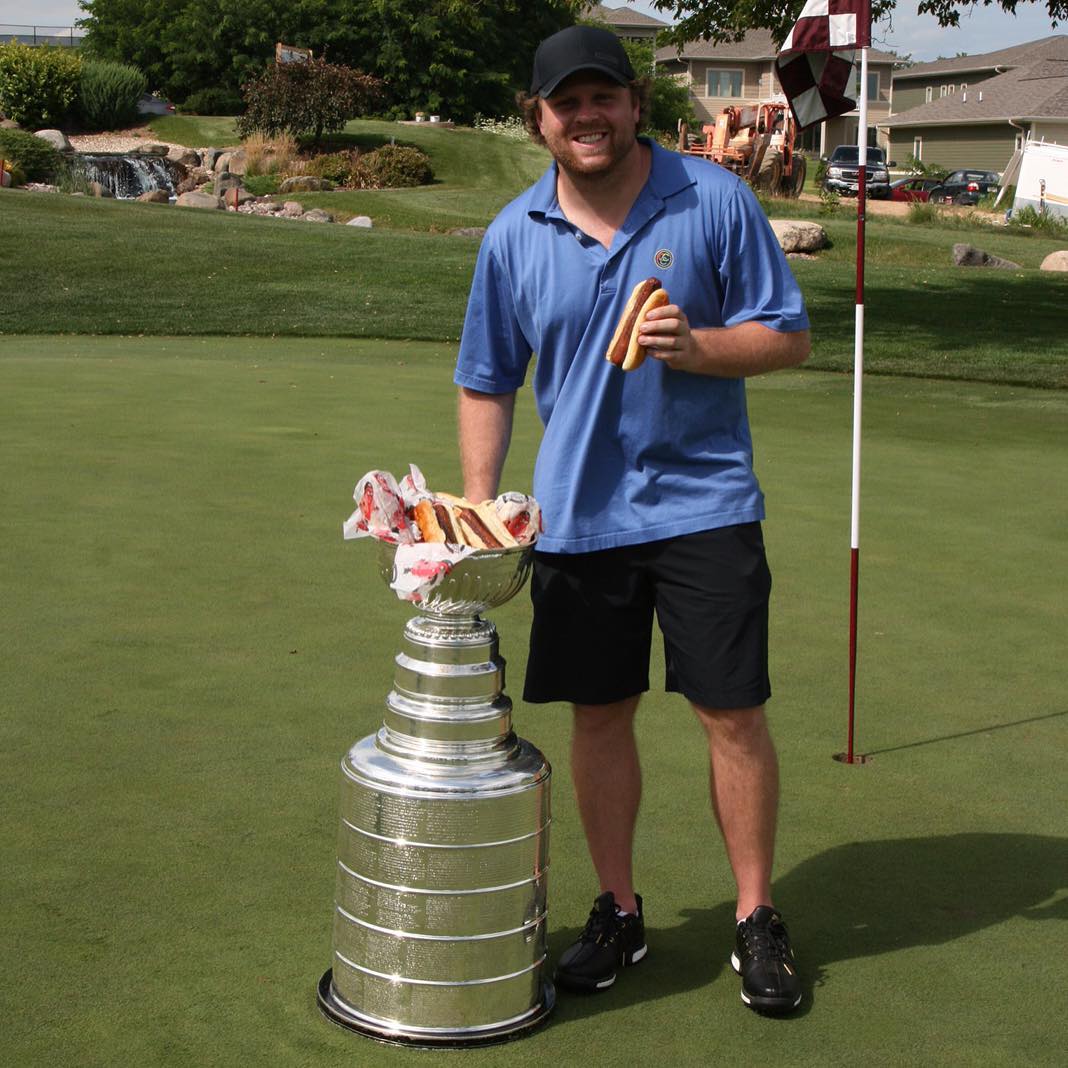 NHL's tweet photo. Happy National Hot Dog Day! 🌭

(📸: IG/phil_kessel_81_) https://t.co/1K4BKyutIl