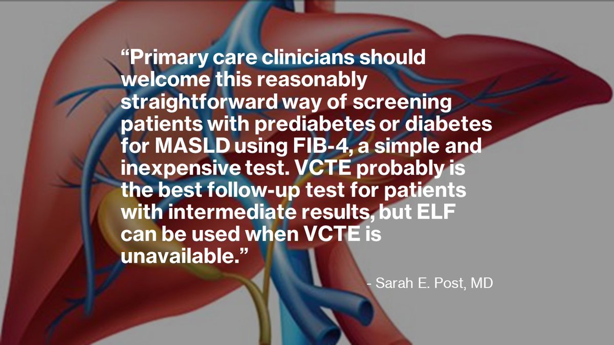 JWatch's tweet image. Metabolic dysfunction–associated liver disease (MASLD) and MASLD-associated advanced liver fibrosis likely are underdiagnosed. An American Diabetes Association consensus report aims to clarify recommendations for #MASLD screening and risk stratification. jwat.ch/3GtPBuW