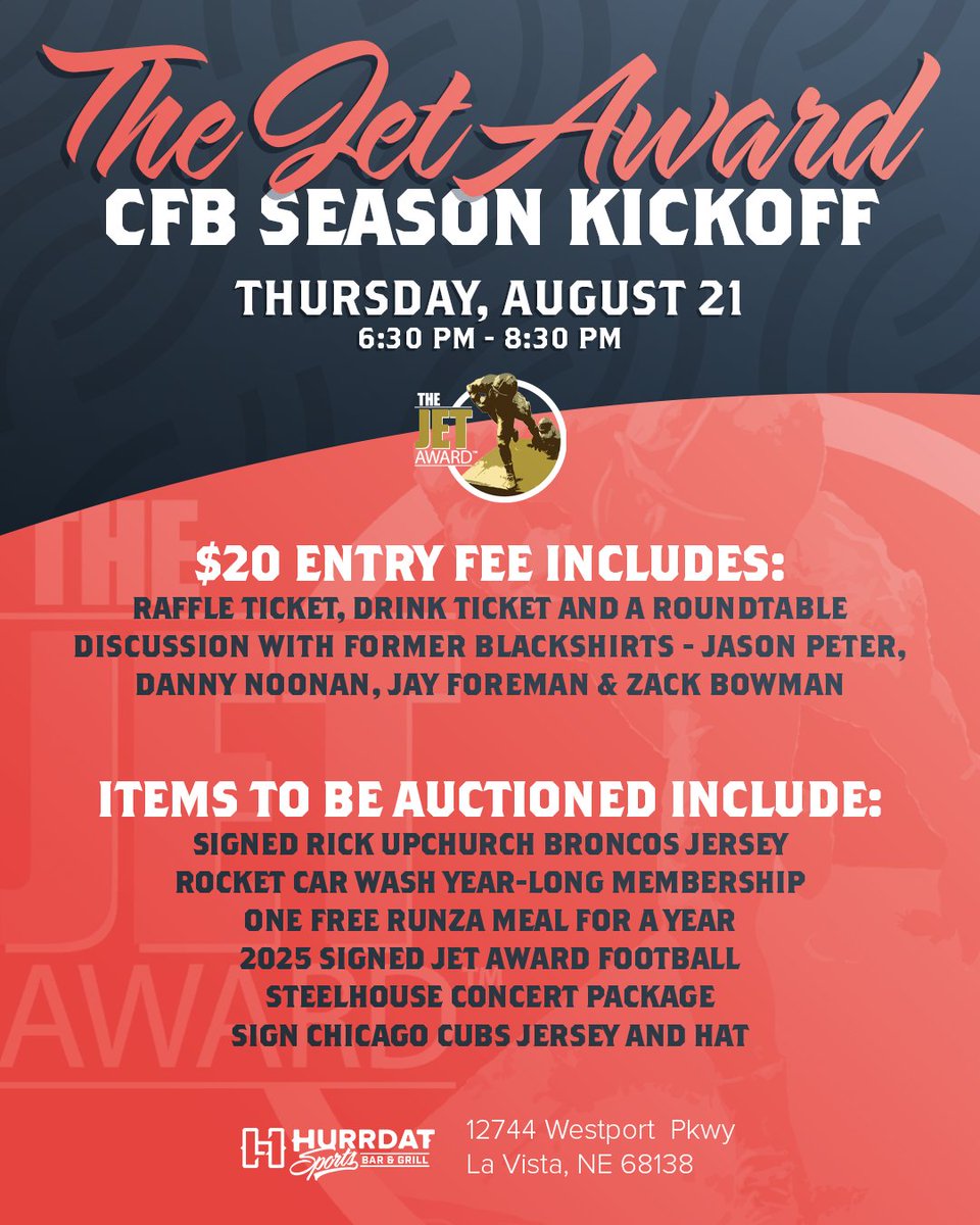 Mike'l Severe (@mikelsevere) on Twitter photo Here's a look at auction items featured at 2nd annual Jet Award CFB Season Kickoff. More to be added soon.
You can register to bid here ⤵️
givebutter.com/c/JmxWnN/aucti…
You don't have to be present to bid but we would love for you to come out August 21st <a href="/hurrdatsportbar/">Hurrdat Sports Bar</a>. Here's a look at auction items featured at 2nd annual Jet Award CFB Season Kickoff. More to be added soon.
You can register to bid here ⤵️
givebutter.com/c/JmxWnN/aucti…
You don't have to be present to bid but we would love for you to come out August 21st <a href="/hurrdatsportbar/">Hurrdat Sports Bar</a>.