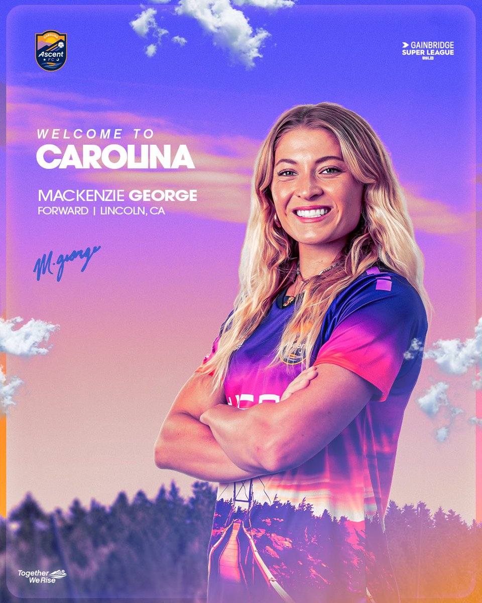 carolinaascent's tweet image. All-league attacking threat joins the climbπ₯
NEWS: Carolina Ascent Acquires Mackenzie George from Brooklyn FC
π° carolinaascent.com/news/2025/07/1β¦