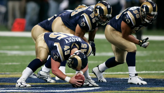 Jim Gehman (@jimgehman) on Twitter photo During nine seasons with the <a href="/RamsNFL/">Los Angeles Rams</a>, long snapper Chris Massey <a href="/cmassey45/">Chris Massey</a> passed the ball between his legs and backwards 14,068 yards!
He's now a business supplies salesman & asst coach at <a href="/winfieldhsfb/">Winfield HS Football</a>
therams.com/news/where-are⦠<a href="/STLRamsHistory/">St. Louis Rams History</a> <a href="/NFLAlumni/">NFL Alumni</a> During nine seasons with the <a href="/RamsNFL/">Los Angeles Rams</a>, long snapper Chris Massey <a href="/cmassey45/">Chris Massey</a> passed the ball between his legs and backwards 14,068 yards!
He's now a business supplies salesman & asst coach at <a href="/winfieldhsfb/">Winfield HS Football</a>
therams.com/news/where-are⦠<a href="/STLRamsHistory/">St. Louis Rams History</a> <a href="/NFLAlumni/">NFL Alumni</a>