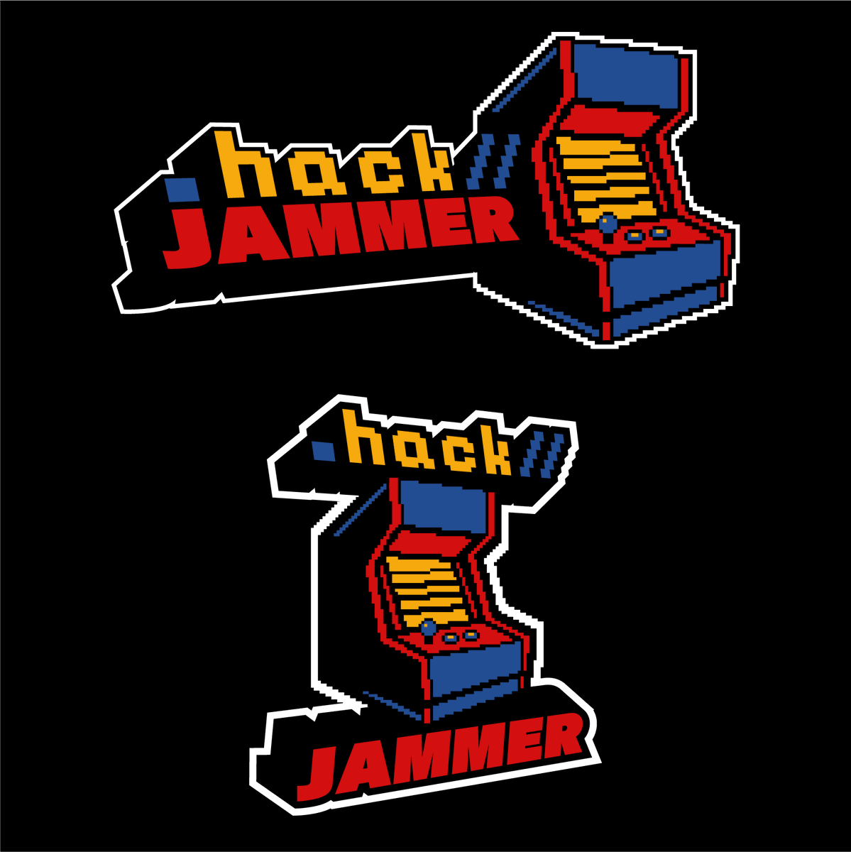danvelasquezart's tweet image. A retro inspired pixel art logo for @_hackJammer