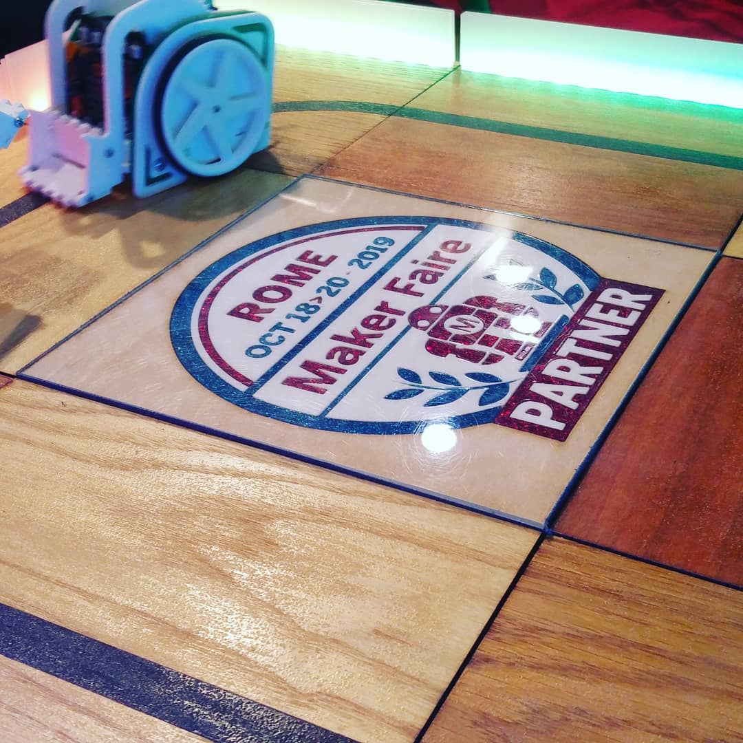 For #ThrowbackThursday we're rewinding to October 2019 when we visited <a href="/MakerFaireRome/">Maker Faire Rome - The European Edition</a>, building this custom arena for <a href="/Kitronik/">Kitronik</a>. Skills on a laser cutter come in handy, especially when you have access to so many great materials.