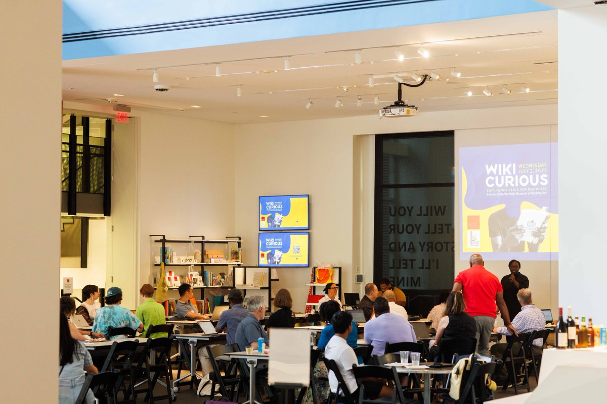 WikimediaNYC's tweet image. This month, Wikicurious landed at The Bechtler in Charlotte, North Carolina! Dr. Amy Carleton led a training for more than 60 new Wikipedians focused on addressing content gaps on Wikipedia and good digital citizenship. Wikicurious is supported by @craignewmark philanthropies.…