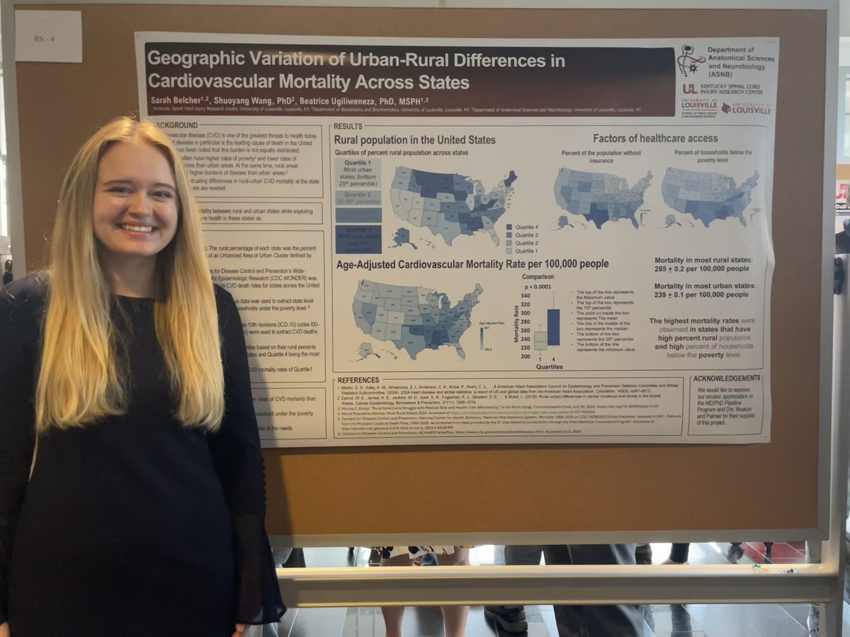 UofL Public Health (@ulsphis) on Twitter photo Sarah Belcher, BS ‘25, presented at the <a href="/Stanford/">Stanford University</a> University Undergraduate Research Conference, in April. The conference is a forum for undergraduates to present their work, hear from distinguished leaders in research & to build a national research network bit.ly/448sfUx Sarah Belcher, BS ‘25, presented at the <a href="/Stanford/">Stanford University</a> University Undergraduate Research Conference, in April. The conference is a forum for undergraduates to present their work, hear from distinguished leaders in research & to build a national research network bit.ly/448sfUx