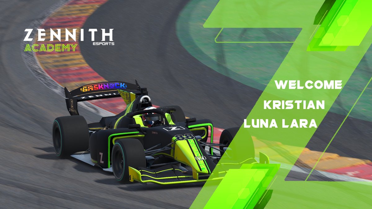 Zennith Esports (@zennithesports) on Twitter photo 🟢⚫️NEW ACADEMY DRIVER⚫️🟢
Os presentamos la nueva joven promesa <a href="/Kristian_LL_/">Kristian Luna</a>
Estamos muy contentos por su incorporación y esperamos que pueda aprender mucho y darlo todo junto a nuestros compañeros!!!
#KRYPTONITE #GASKNOCK 🟢⚫️NEW ACADEMY DRIVER⚫️🟢
Os presentamos la nueva joven promesa <a href="/Kristian_LL_/">Kristian Luna</a>
Estamos muy contentos por su incorporación y esperamos que pueda aprender mucho y darlo todo junto a nuestros compañeros!!!
#KRYPTONITE #GASKNOCK