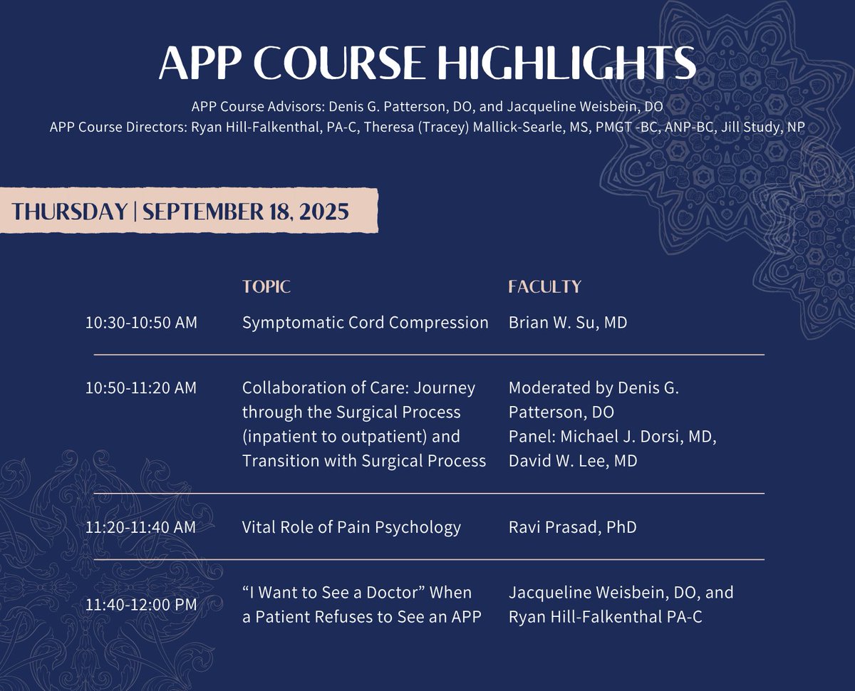 Pacific Spine & Pain Society (@pspainsociety) on Twitter photo Get ready for a power-packed day of learning at the APP Course Highlights on September 18, 2025! 🗓️
Register now at the link below:
registration.socio.events/e/2025pspsannu…
<a href="/scorah_ssmb/">scorah.ssmb@gmail.com</a> Get ready for a power-packed day of learning at the APP Course Highlights on September 18, 2025! 🗓️
Register now at the link below:
registration.socio.events/e/2025pspsannu…
<a href="/scorah_ssmb/">scorah.ssmb@gmail.com</a>