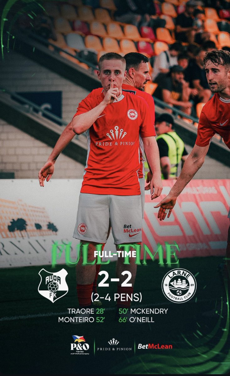 Nathan Rooney ๐ (@nathanrooney89) on Twitter photo Incredible performance from the squad ๐ดโช๏ธ
Delighted to reach the next round
<a href="/larnefc/">Larne Football Club</a>
<a href="/Conf_League/">UEFA Conference League</a> Incredible performance from the squad ๐ดโช๏ธ
Delighted to reach the next round
<a href="/larnefc/">Larne Football Club</a>
<a href="/Conf_League/">UEFA Conference League</a>