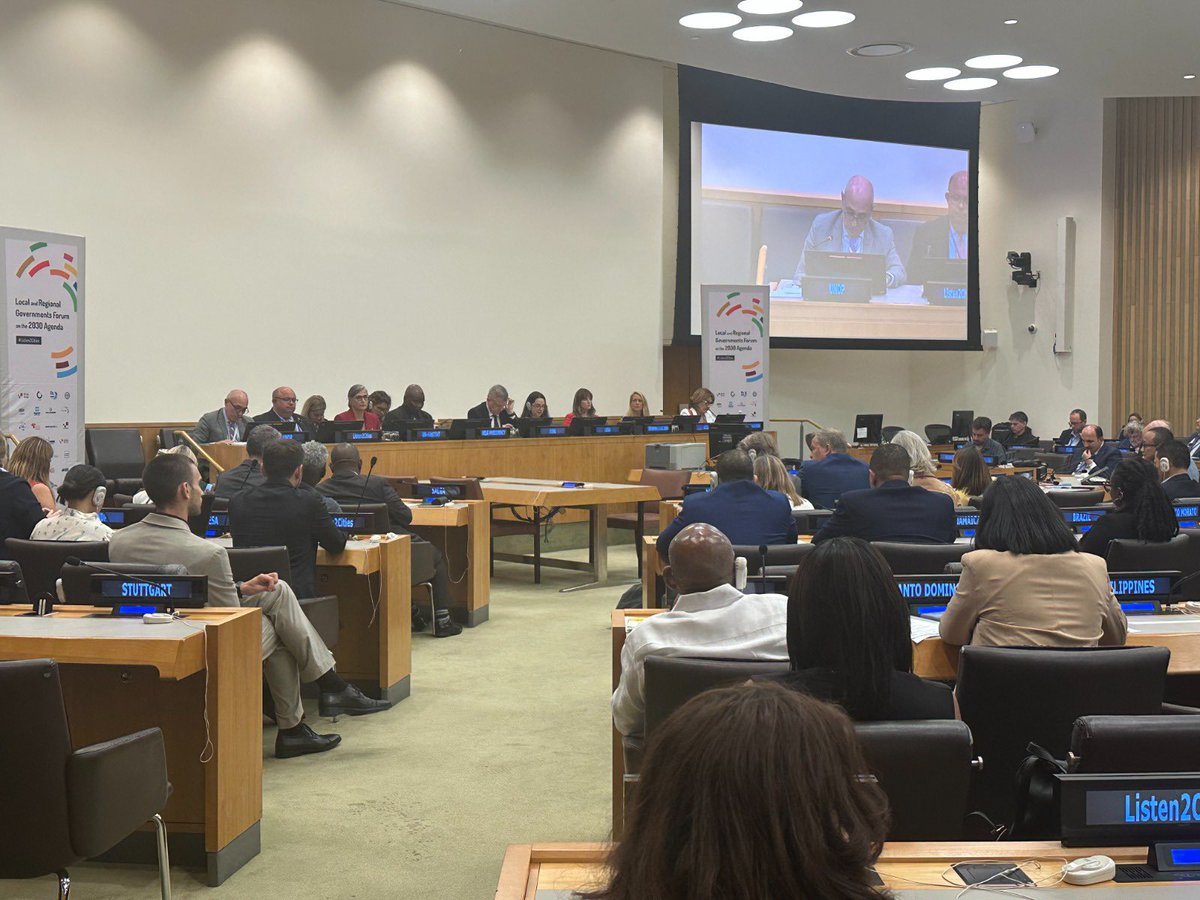 marcosathias's tweet image. .@UNDP is strongly committed to local action, rooted in strong local governance, and creating a future that leaves no town, district, or person behind.
My remarks at the 8th Local & Regional Governments Forum (LRGF) on the 2030 Agenda: go.undp.org/wZt
#HLPF