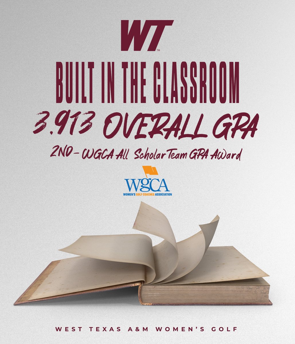 The Lady Buffs finish with the second highest Division II GPA in the WGCA Team GPA Award!

Read More: bit.ly/44zAl8T

#BuffNation | #WESTisBEST