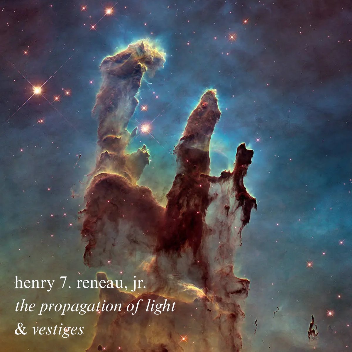 Two poems today from henry 7. reneau, jr.

"like brutes who stumble upon fire / within a shifting geometry of shadow &amp; light : a gathering of blessed lunatics / composing prayers &amp; war songs &amp; the sky chock full of stars"
- from 'the propagation of light'

godscrueljokelit.com/henry-reneau-2…