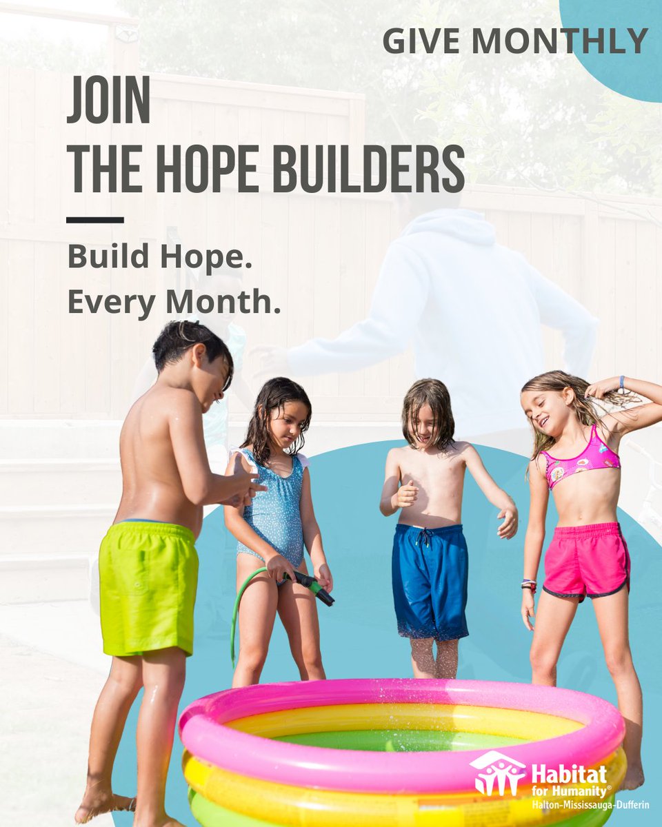 HabitatHMD's tweet image. A monthly gift of $10, $25, or $50 provides steady, dependable support for Habitat for Humanity HMD to plan ahead and help us provide homes to families all year long.
Become a Hope Builder today: habitathmd.ca/monthly-giving/