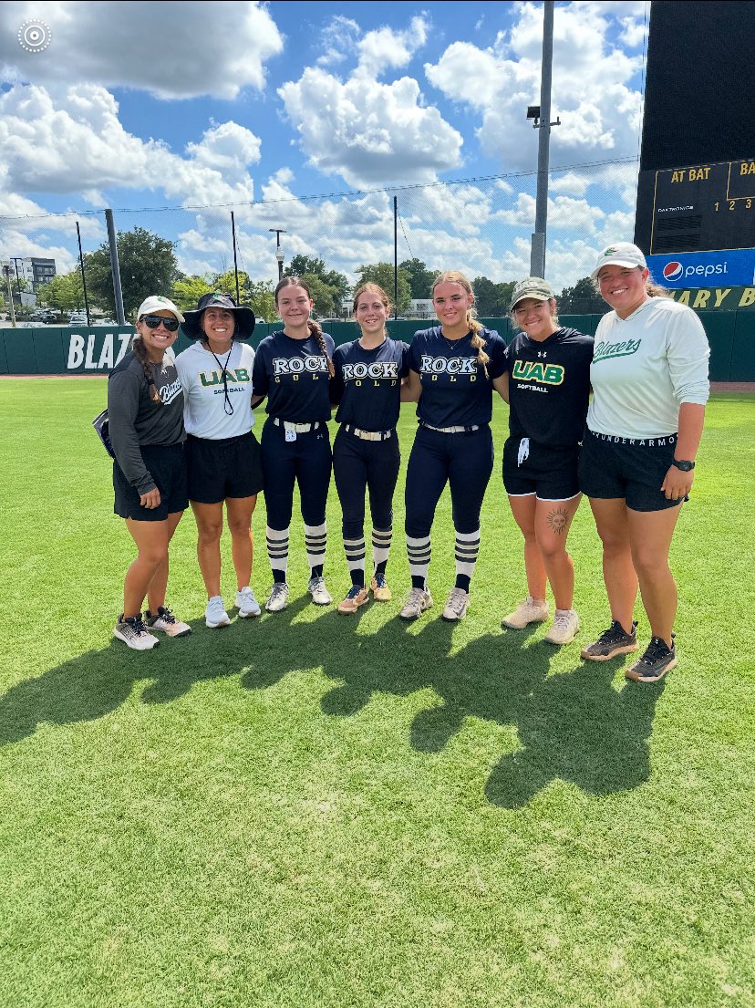 Lily Stone (@lilystone_08) on Twitter photo I had an amazing time at the UAB Blazer Prospect ID camp on Monday. I loved the drills, work in the cages, and getting to learn the culture of the program. Thanks again! <a href="/RockGold_16u/">Rock Gold Conrad Premier</a> <a href="/tsmartt14/">Taylor Smartt</a> <a href="/AnnaShelnutt/">Anna Shelnutt</a> <a href="/mandybrooke14/">Mandy Jordan</a> <a href="/Mporter34/">Madeline Porter</a> I had an amazing time at the UAB Blazer Prospect ID camp on Monday. I loved the drills, work in the cages, and getting to learn the culture of the program. Thanks again! <a href="/RockGold_16u/">Rock Gold Conrad Premier</a> <a href="/tsmartt14/">Taylor Smartt</a> <a href="/AnnaShelnutt/">Anna Shelnutt</a> <a href="/mandybrooke14/">Mandy Jordan</a> <a href="/Mporter34/">Madeline Porter</a>