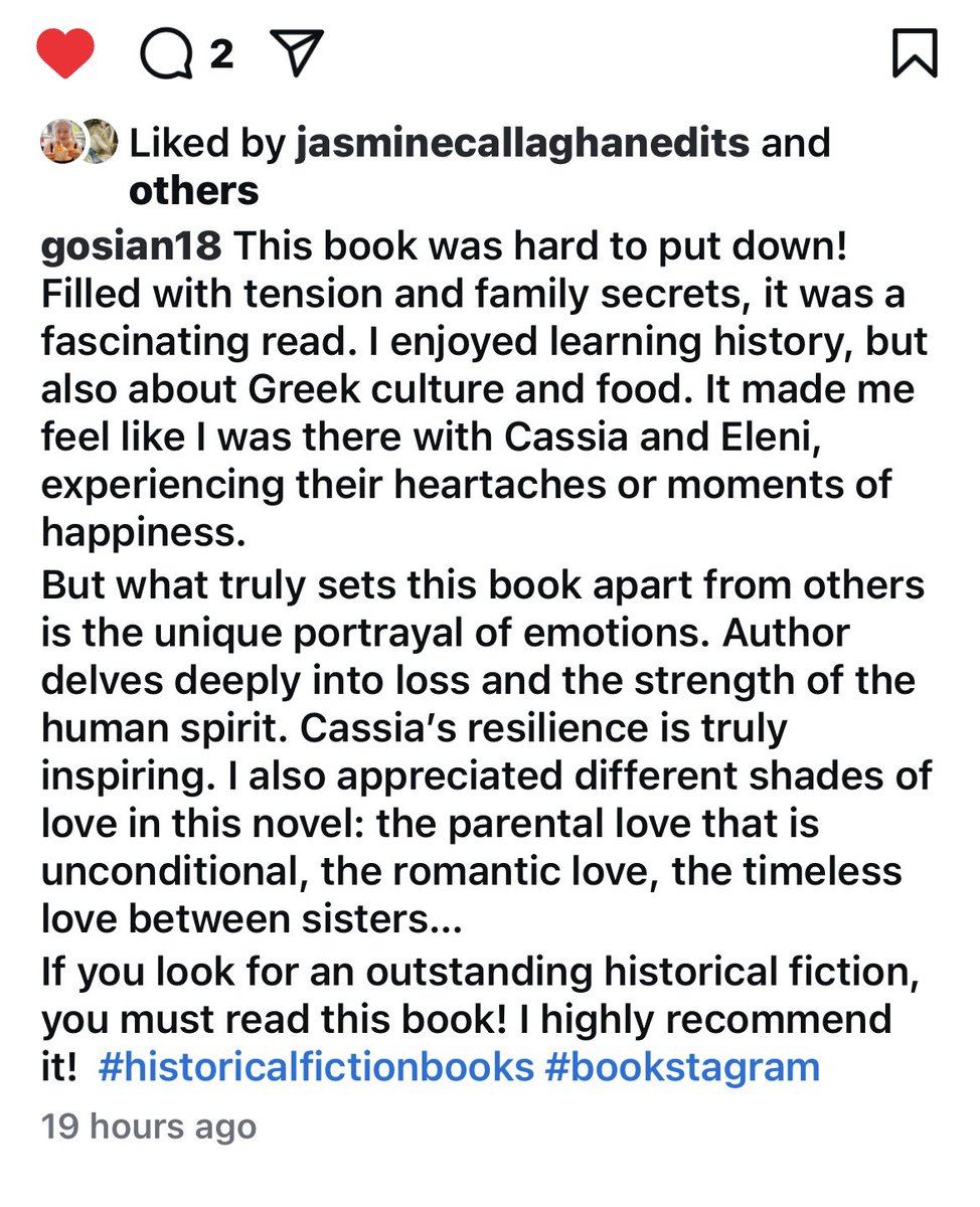 JanBaynham's tweet image. When you find out that an amazing review for #TheSilentSister is from a fellow #historicalfiction writer, it makes it all the more special. Thank you so much, @GosiaNealon. 👏👏 👏 It made my day!
‘Two lost women. One Greek island. A secret that spans generations.’
@JoffeBooks