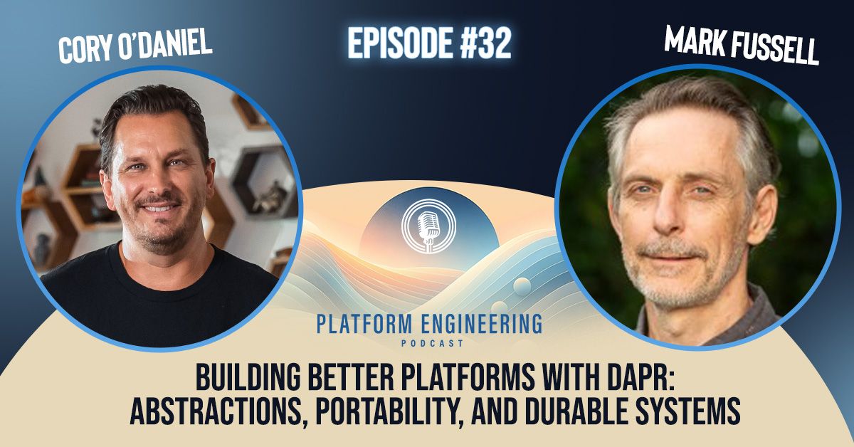 In the latest episode of the Platform Engineering Podcast, Mark Fussell, co-creator of Dapr, shares with <a href="/coryodaniel/">Cory</a> how Dapr simplifies distributed systems with clean abstractions, enabling portable applications without sacrificing cloud-native power. 

Learn about its sidecar