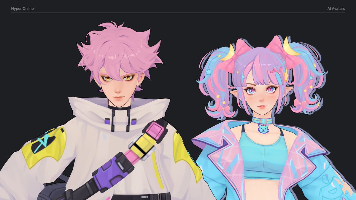 localghost's tweet image. have thousands of avatar assets that might be useful for anyone doing ai characters. fully rigged 3d assets and character builder from hyper online
dms open