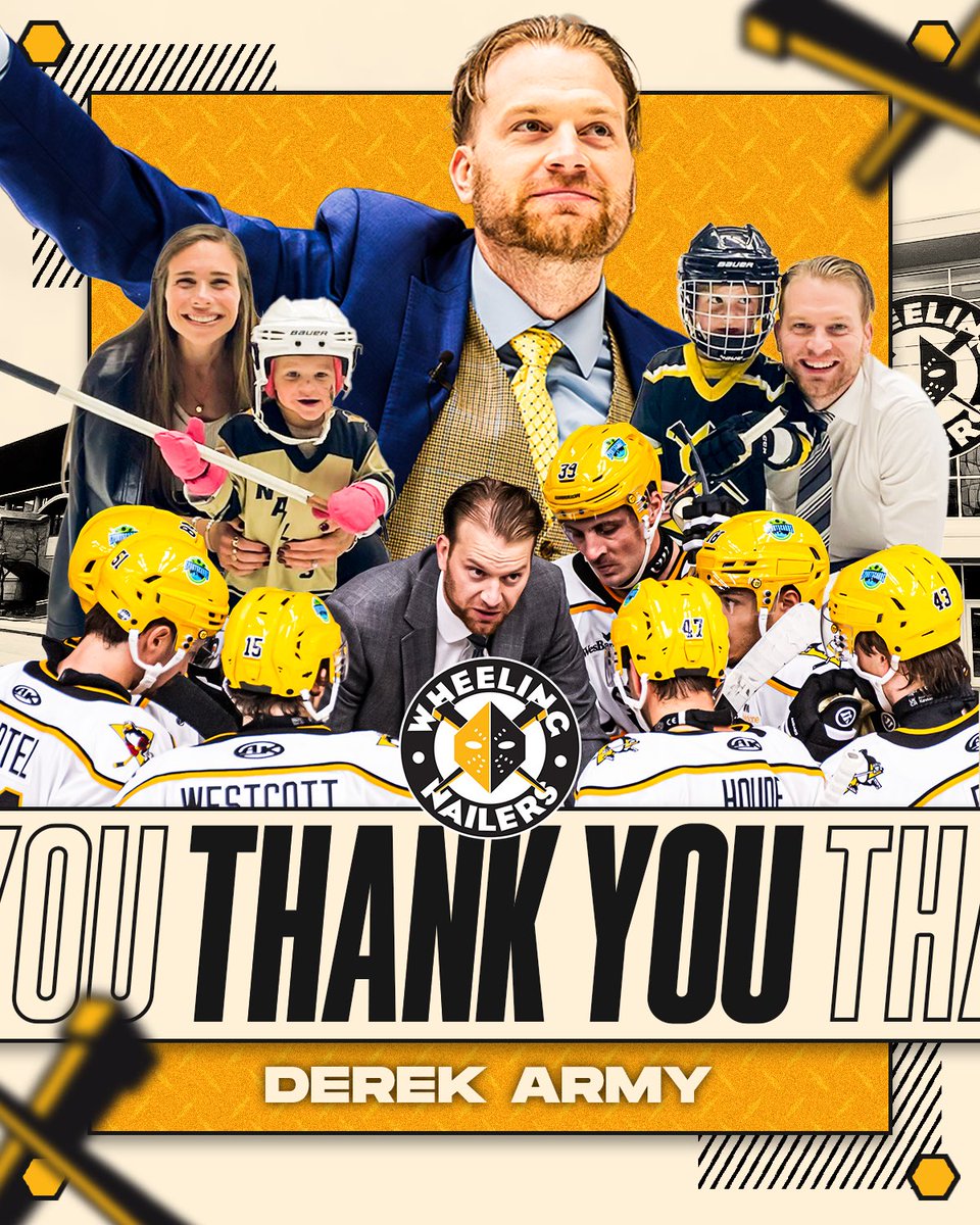 WheelingNailers's tweet image. “You’re a Nailer for life…” 🥹⚒️
As we wish Derek and his family good luck in this new chapter, he had a special message he wanted to share with #NailersArmy: youtu.be/jiI9Dv2i-i0
Thank you, Coach Army, for everything you’ve done for this organization!
#SteelTheMoment