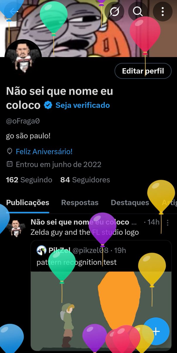 oFraga0's tweet image. Eba balões
