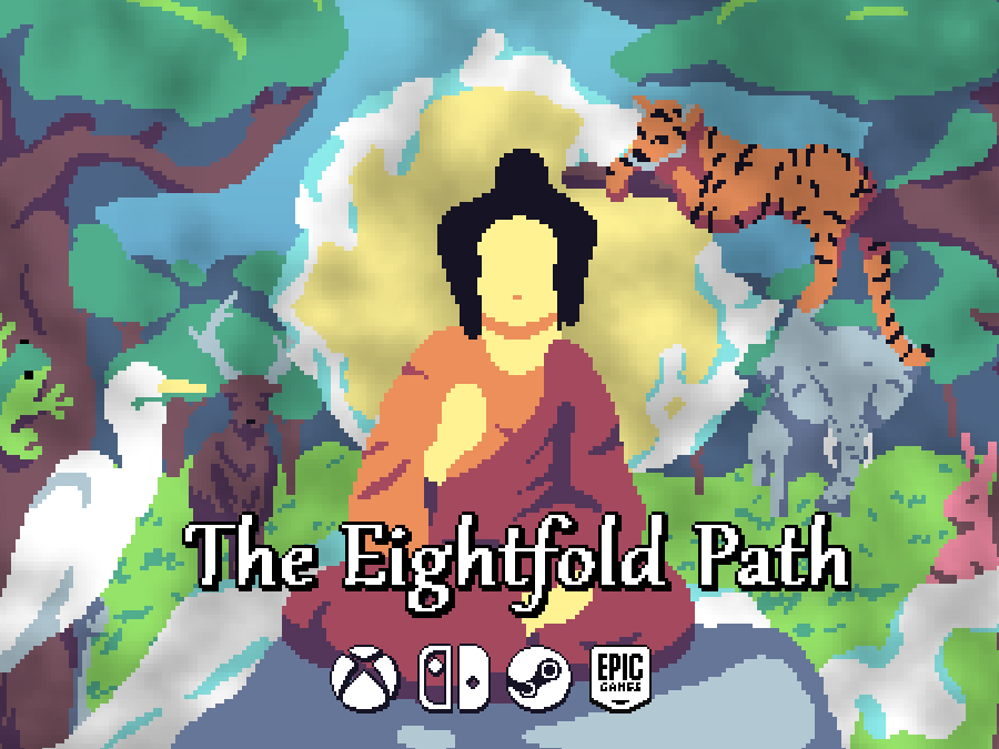eightfold_path_'s tweet photo. The Eightfold Path 🪷 is a puzzle and exploration #IndieGame inspired by The Legend of Zelda series 🍃

#IndieDevs #IndieGames #PixelArt #Zelda #Xbox #NintendoSwitch https://t.co/ozXKFfgu5y