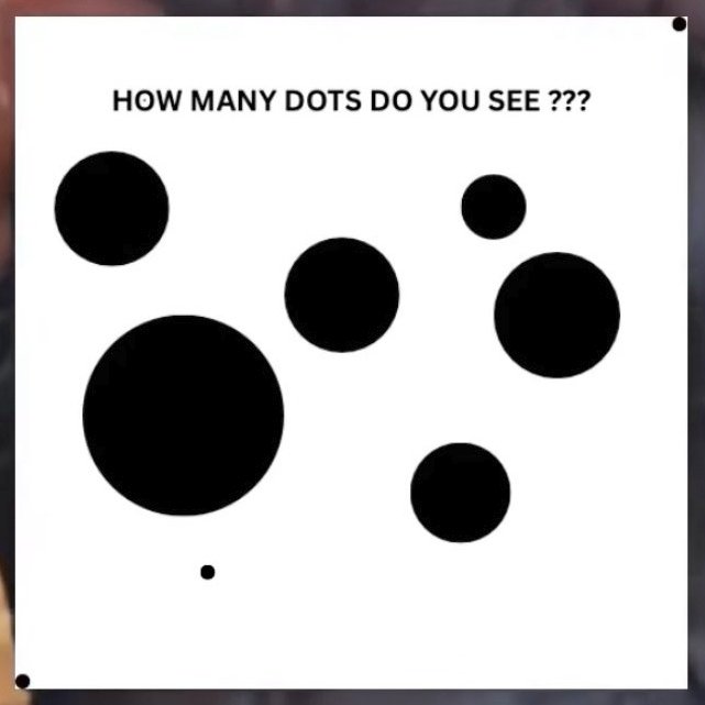 GrandDaughterX's tweet photo. 👁️ Eye test: How many dots! https://t.co/ZLJi795g6r