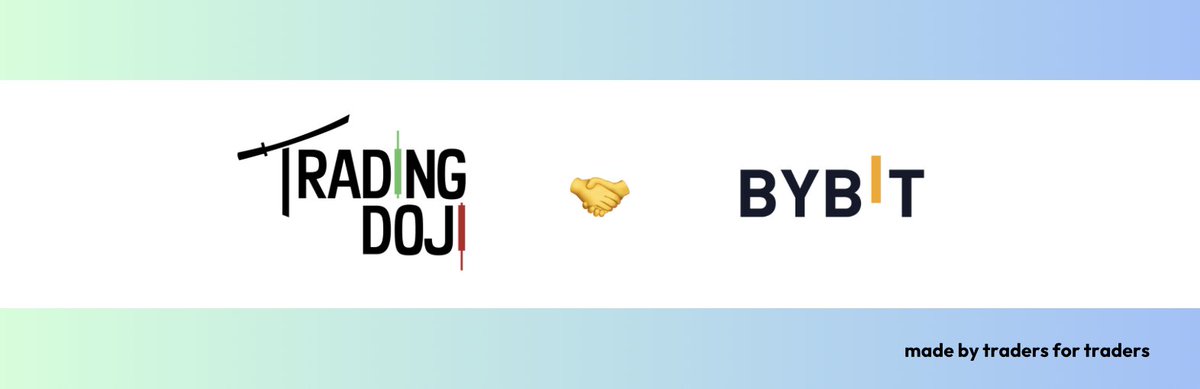 #Giveaway with our Partner <a href="/Bybit_Official/">Bybit</a>

$100 for 3 lucky winners.  

How to Enter  
Sign up:  partner.bybit.com/b/TRADINGDOJI 

Deposit $100 within 7 days of registration 

Keep the deposit for at least 7 days (no withdrawals)  

Period: July 16th - August 16th 2025