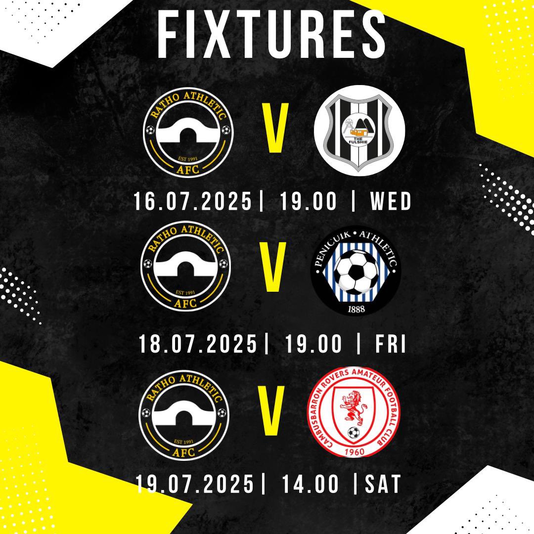Upcoming fixtures ⚽️🖤💛
