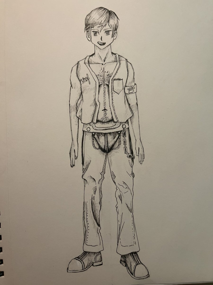 BaraCub's tweet image. A bit of leather
#Bara #GayArt #LeatherBoy