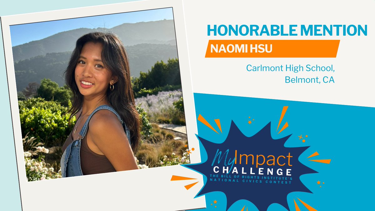 BRInstitute's tweet image. Congratulations to Naomi Hsu! Her project, Step By Step Dance, a nonprofit organization devoted to empowering individuals with special needs through dance, earned an Honorable Mention award in our 2025 MyImpact Challenge. Learn about all our winners today! bit.ly/4lP5P0u…
