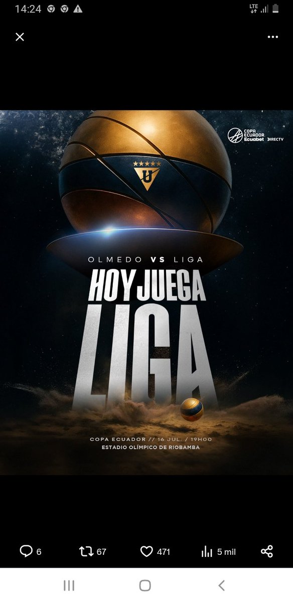 Casi nunca quisiera que pierda la LDU, pero hoy es diferente. Mi riobambeñidad se impone. Vamos ciclón!! Por la Sultana y por la historia.