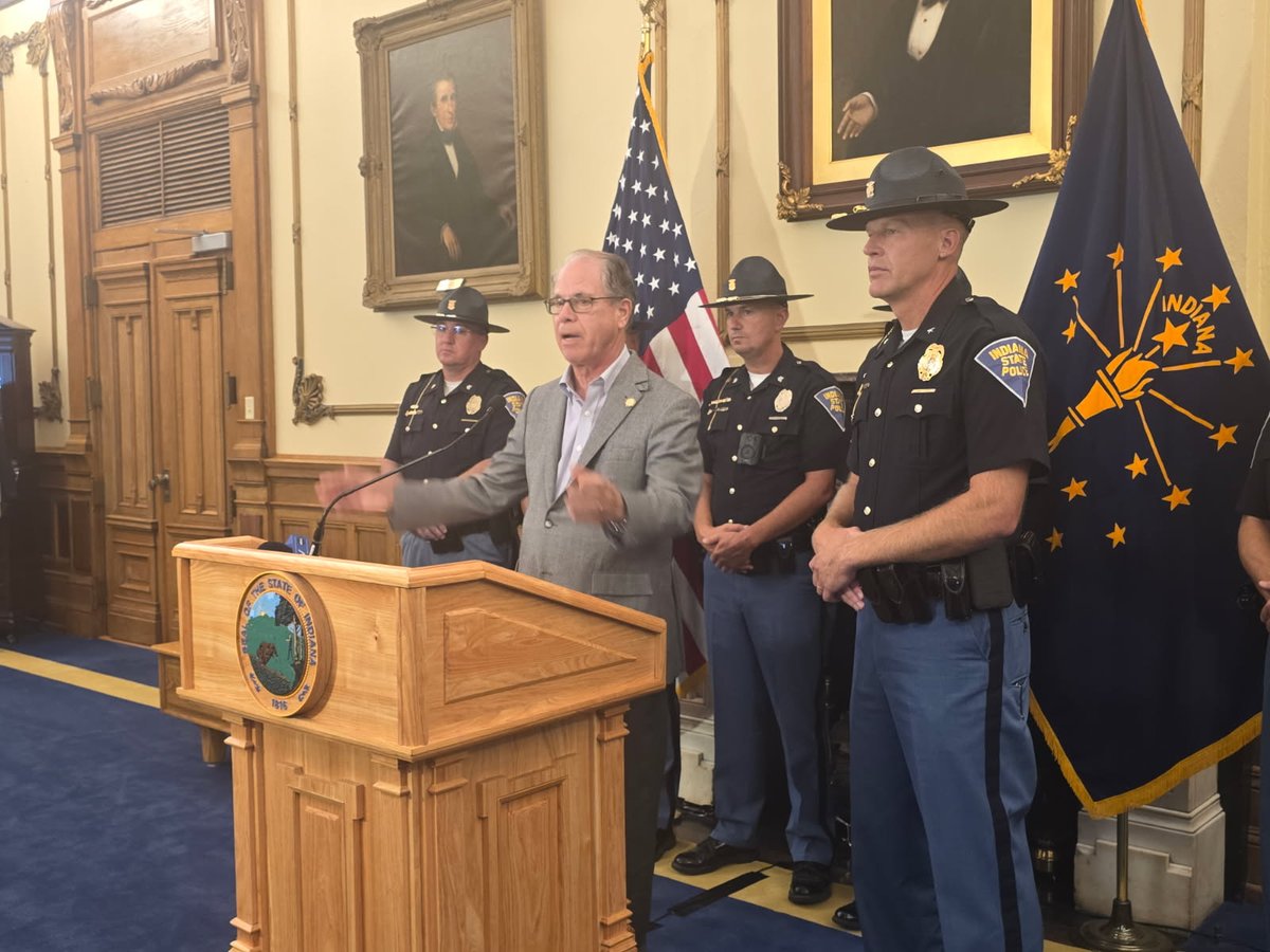 Gov. Braun to Indy: "Clean up your own mess—or we will."  He’s sending troopers for the weekend but blames Hogsett &amp; Mears for downtown chaos.
If city leadership won’t act, the state might.
🧹⚖️ Full story: indypolitics.org/braun-to-indy-…
