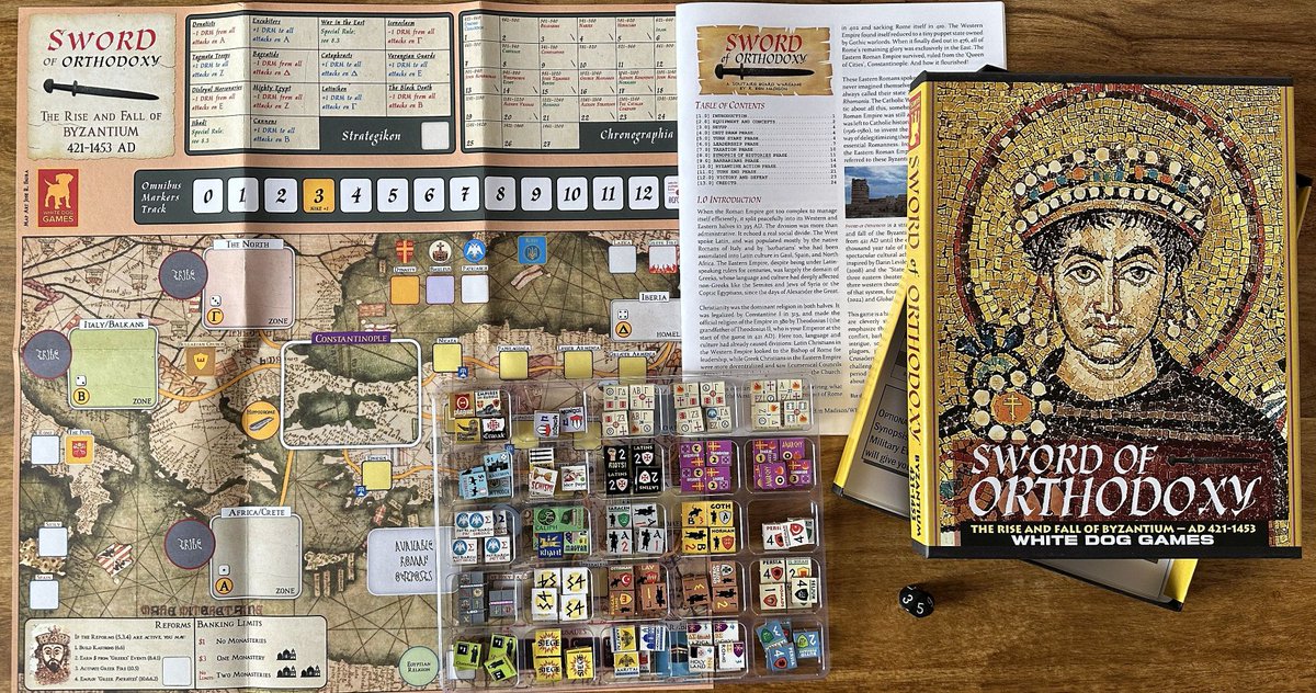 mk20336's tweet image. I love Ben Madison solitaire games so could not resist getting Sword of Orthodoxy which tells the story of Eastern Roman Empire. Let us look at its components plus present basic game mechanics. Enjoy!
theboardgameschronicle.com/2025/07/16/fir…
#BenMadison #WhiteDogGames