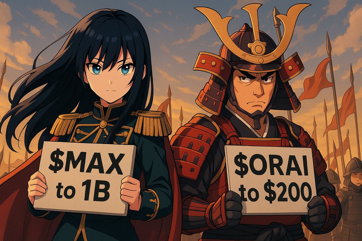 Rasprav10's tweet image. $MAX to 1B 🤝 $ORAI to $200