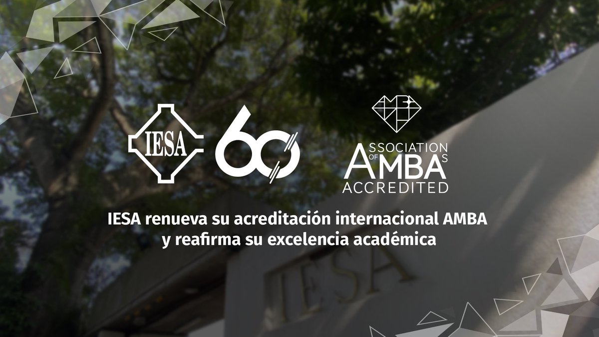 IESA (@iesa) on Twitter photo El #IESA se consolida como una de las escuelas de negocios más reconocidas de América Latina, al recibir la reacreditación internacional de <a href="/Assoc_of_MBAs/">Association of MBAs</a> por cinco años. 🎓🌎
Lee más aquí: iesa.edu.ve/iesa-al-dia/ie… El #IESA se consolida como una de las escuelas de negocios más reconocidas de América Latina, al recibir la reacreditación internacional de <a href="/Assoc_of_MBAs/">Association of MBAs</a> por cinco años. 🎓🌎
Lee más aquí: iesa.edu.ve/iesa-al-dia/ie…
