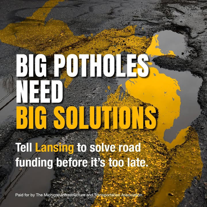 Michigan's roads will continue to deteriorate if we don't get funding solutions now. Urge your lawmakers to fix transportation funding. 

Take action today bit.ly/3RlA3v3