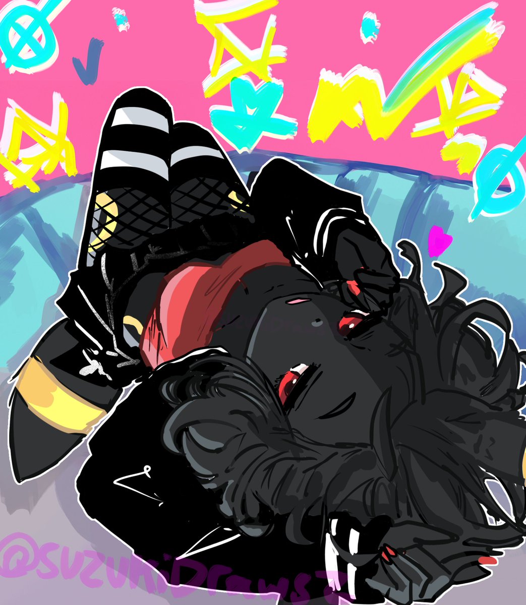 SuzuisF's tweet image. uhm bree on hjaha #pokemon #art #artwork #umbreon #furry #furryart