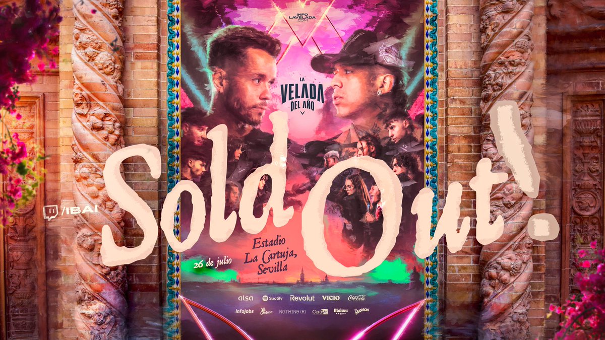 🚨 ¡Es oficial! 

La Velada Del Año V... ¡SOLD OUT!

Muchísimas gracias a todos y todas. Os esperamos el 26 de julio en La Cartuja para un espectáculo increíble.