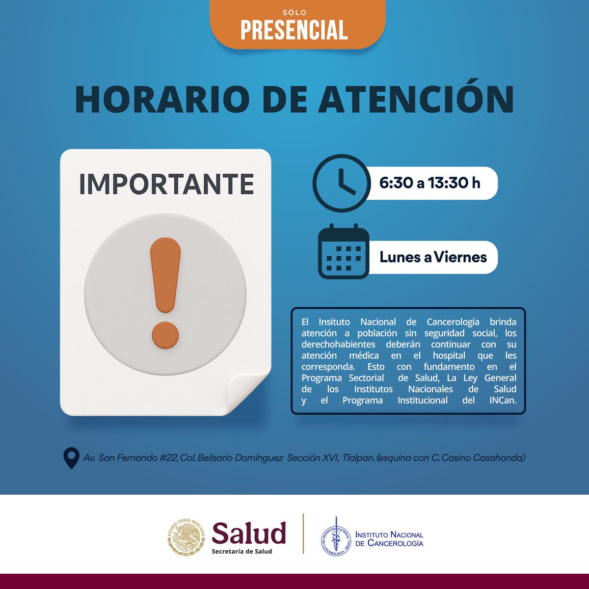 incanMX's tweet image. 📌 ¿Tienes diagnóstico oncológico y deseas solicitar una cita de primera vez en el INCan?
Conoce los requisitos necesarios para tu ingreso 🏥
Es fundamental contar con tu documentación completa para poder brindarte la atención que mereces.
📄 Revisa aquí lo que debes presentar